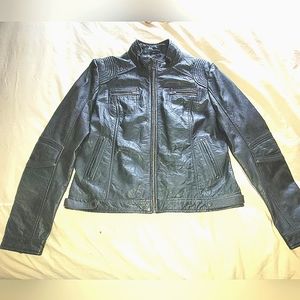 Milwaukee black leather jacket xl